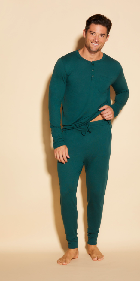 Cosabella Men's Henley & Jogger Pajama Set Congo AMORE9431