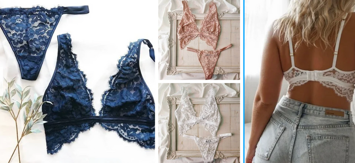 COSABELLA Magnolia Tall Triangle Bralette BLACK