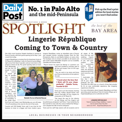 The Daily Post: Lingerie République Coming to Town & Country