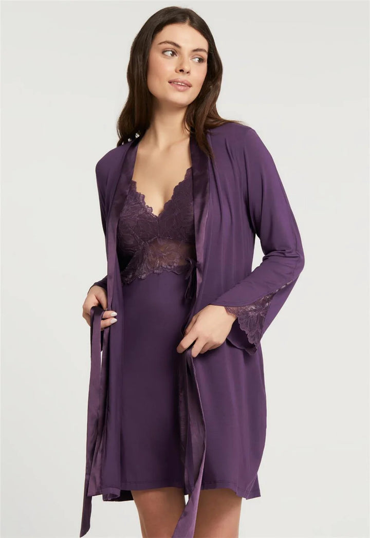 Winter Bliss Robe IN PINOT