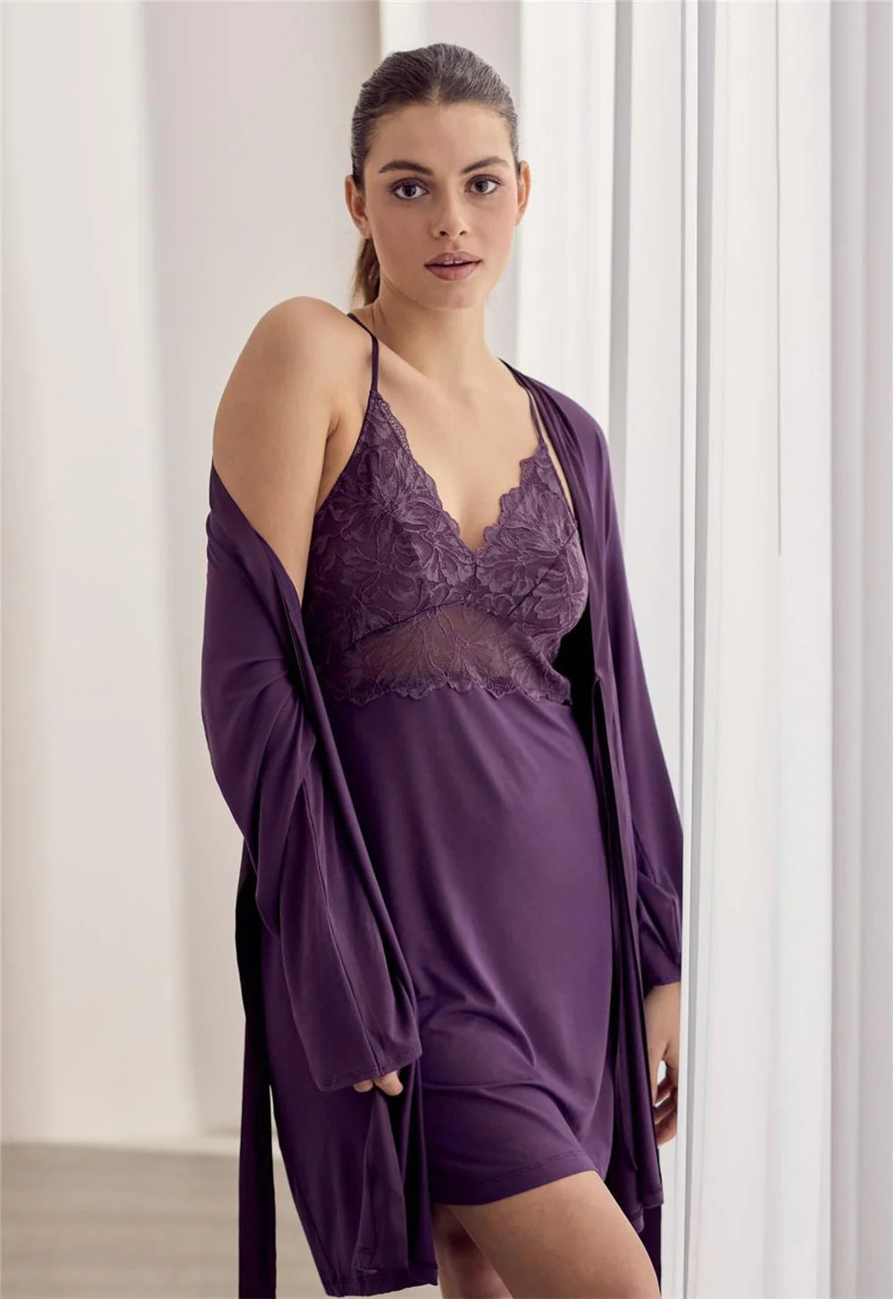 Winter Bliss Robe IN PINOT