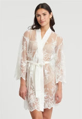 Darling Lace Robe Ivory