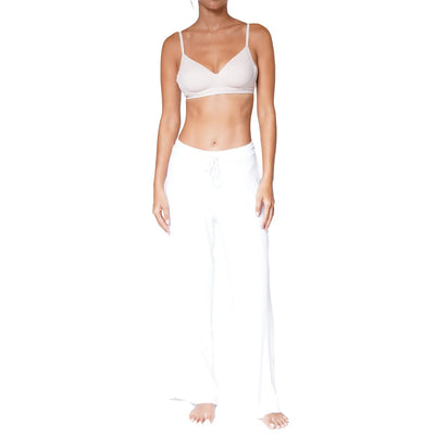 Ribbed Lounge Pants White