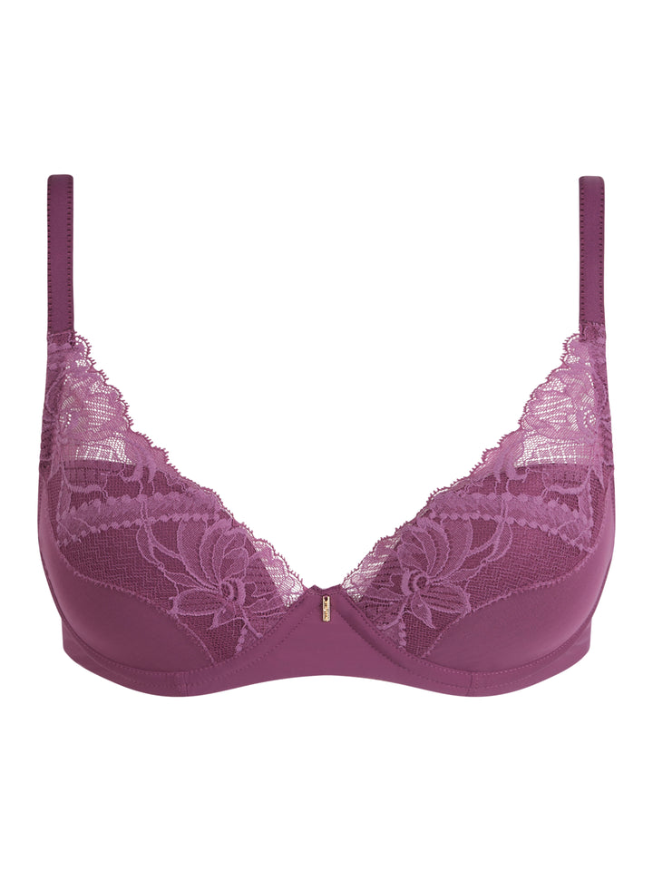 Orangerie Dream Lace Contour Plunge Bra Tannin