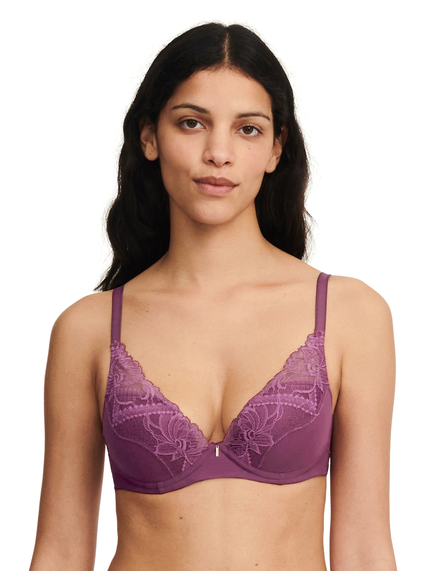 Orangerie Dream Lace Contour Plunge Bra Tannin