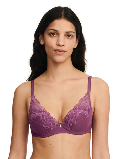 Orangerie Dream Lace Contour Plunge Bra Tannin