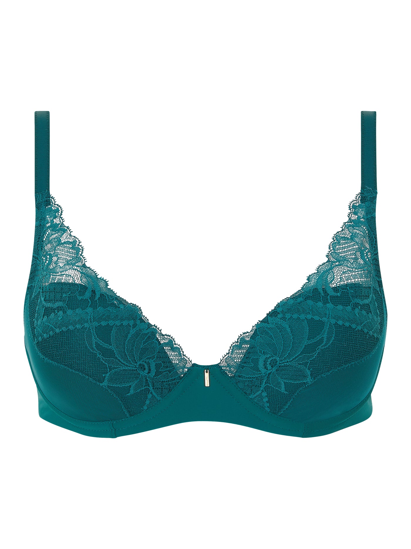 Orangerie Dream Lace Contour Plunge Bra Emerald