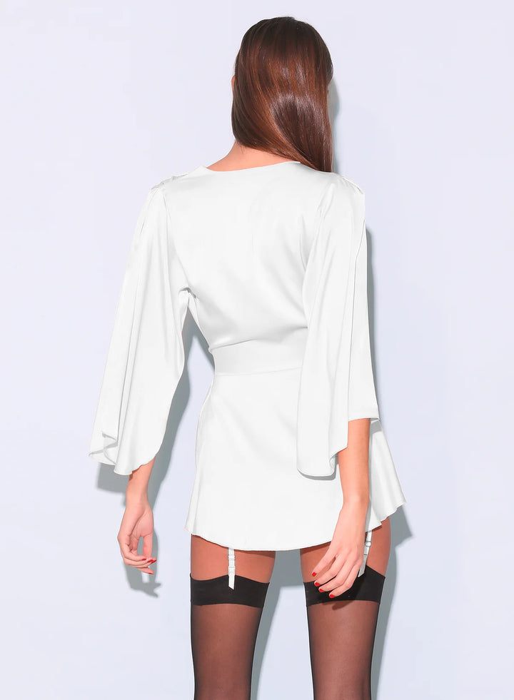 Angel Sleeve Robe Creme