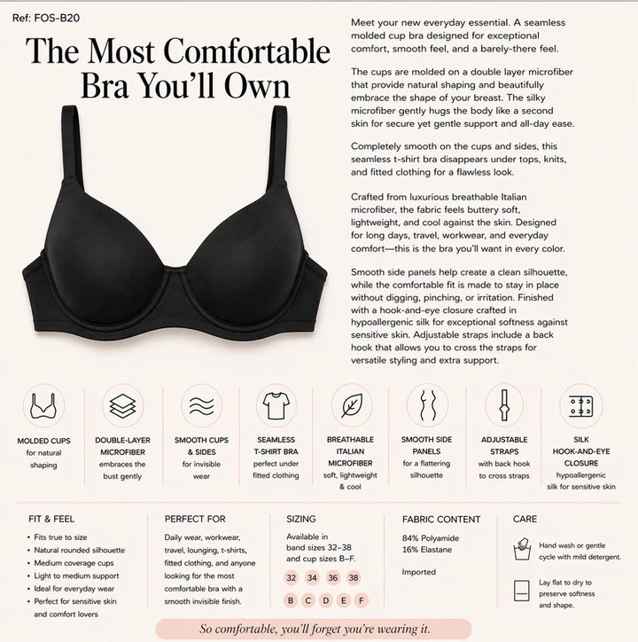 Lightweight Microfiber Comfort Bra