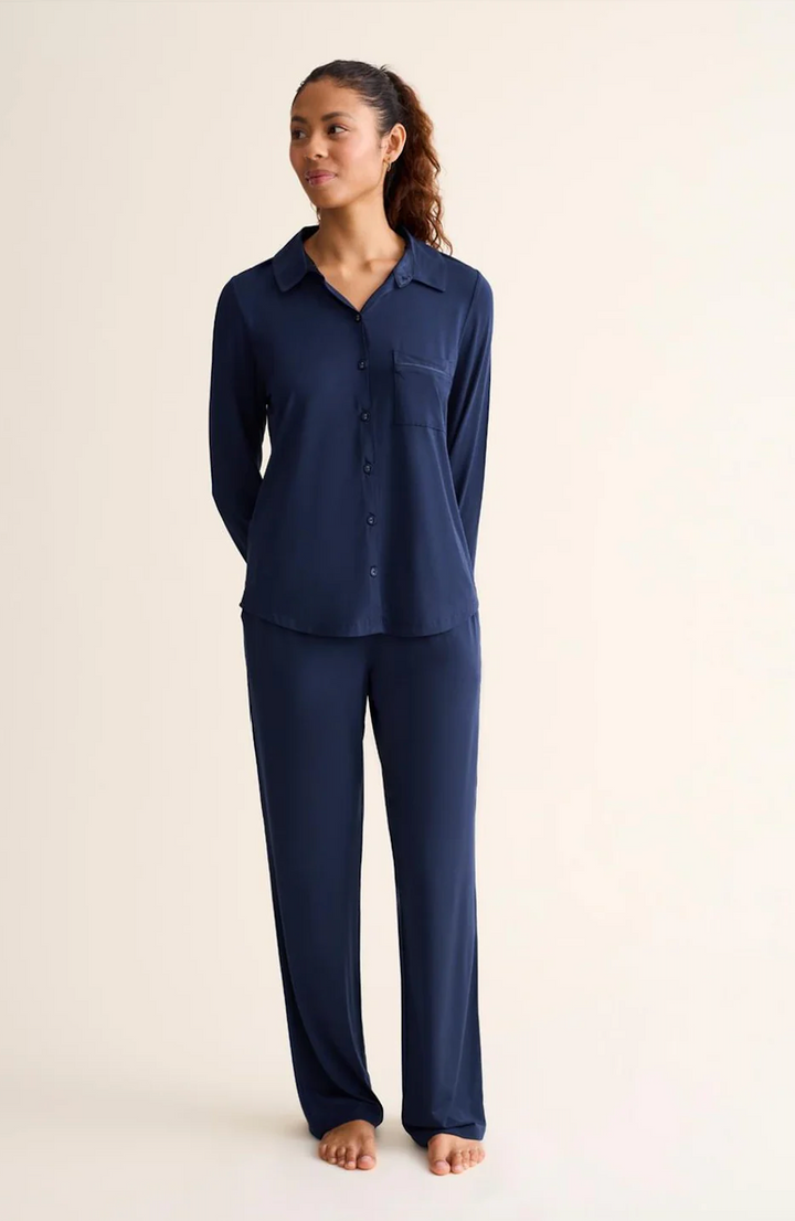 Button Down Pj Set Ink