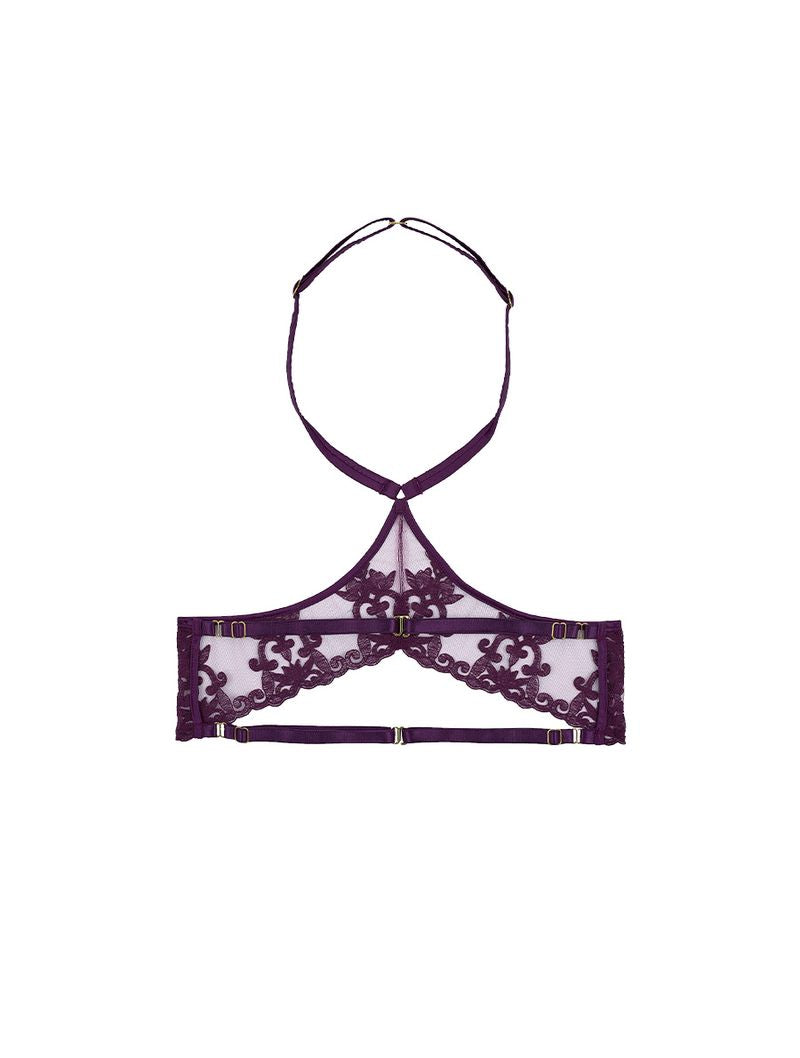 Cecilia Embroidered Harness Purple