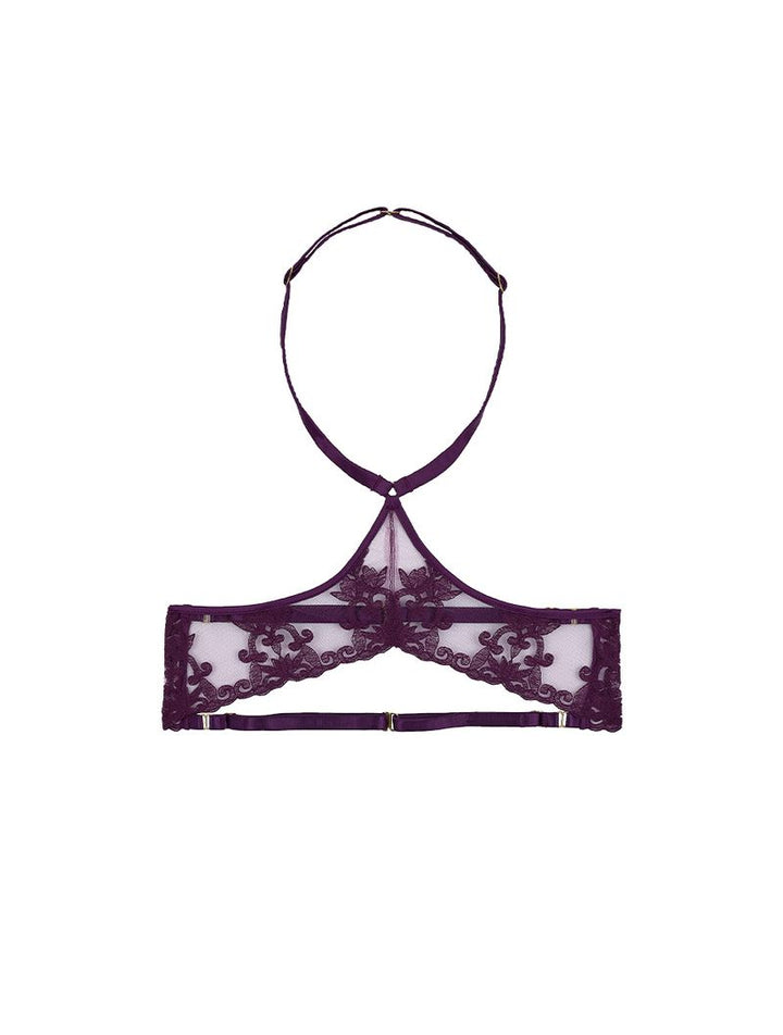 Cecilia Embroidered Harness Purple