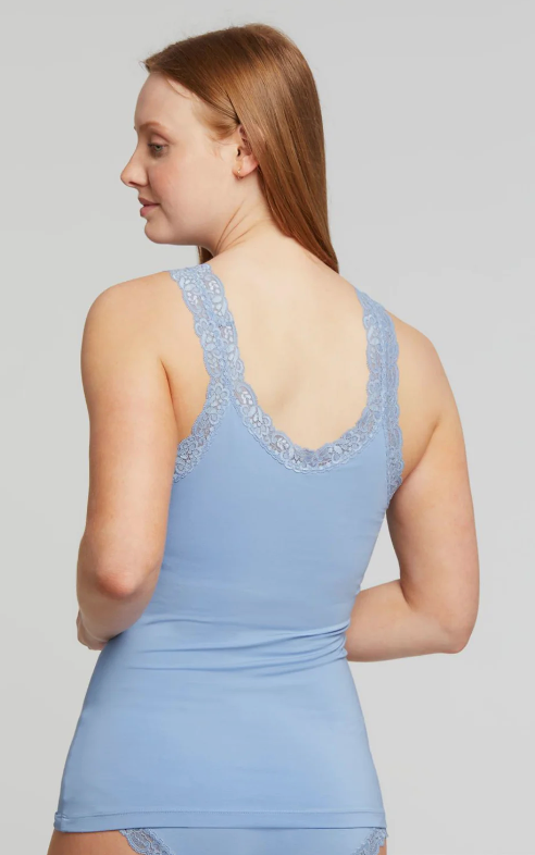Fleur't Lace Strap Hampton Blue Camisole 610