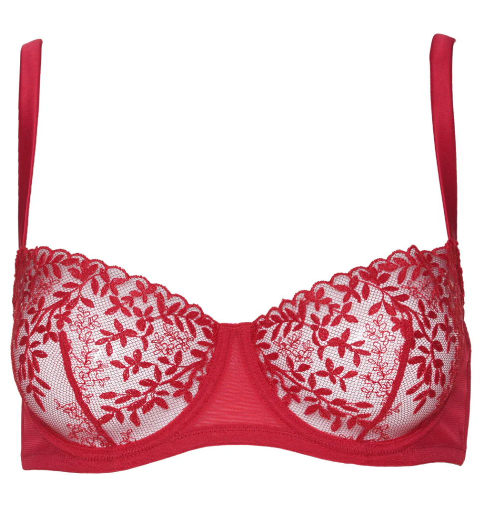 Eglantine Balconette Bra Red