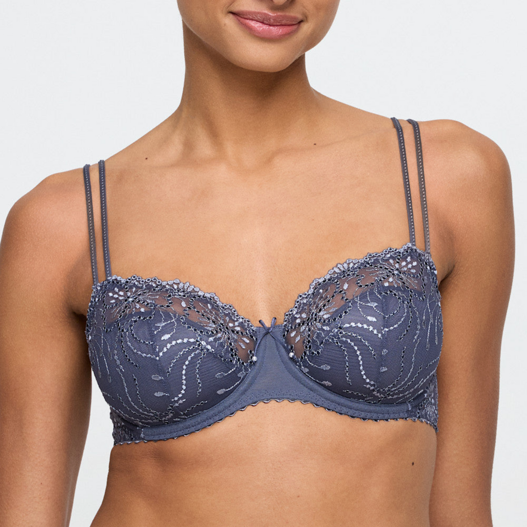 Jane HALF PADDED BALCONETTE BRA Blue Shadow
