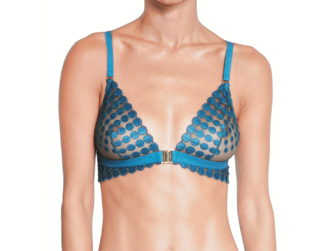 DECO DOTS WIRELESS BRALETTE Turquoise