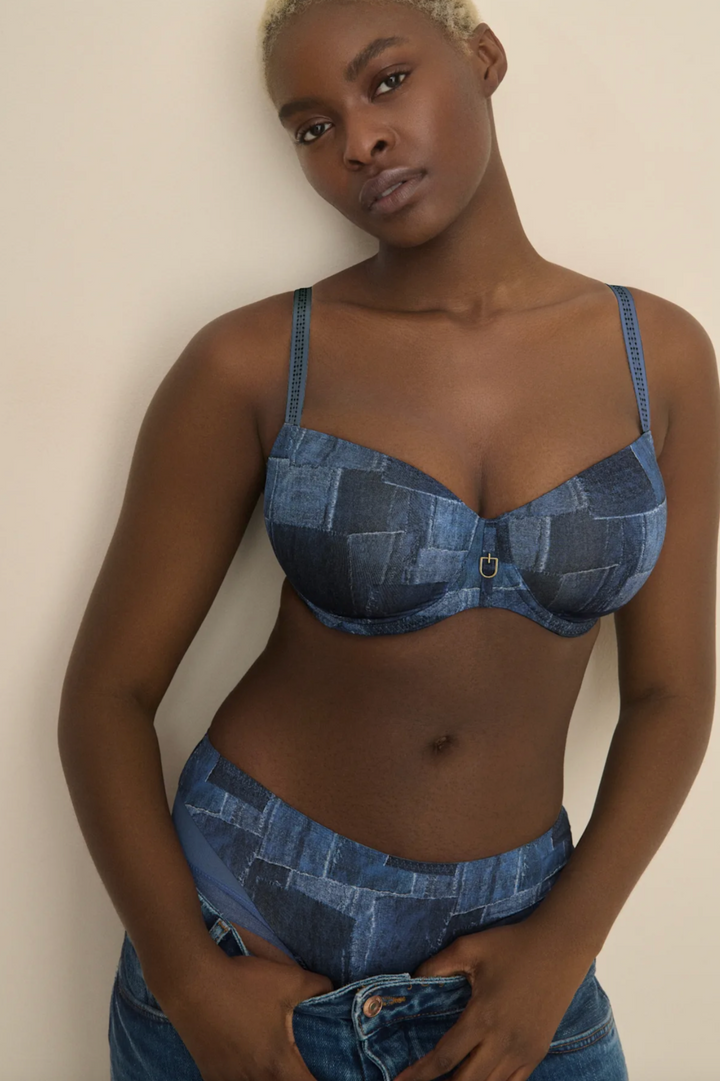 Mauna BALCONETTE BRA Twill Blue