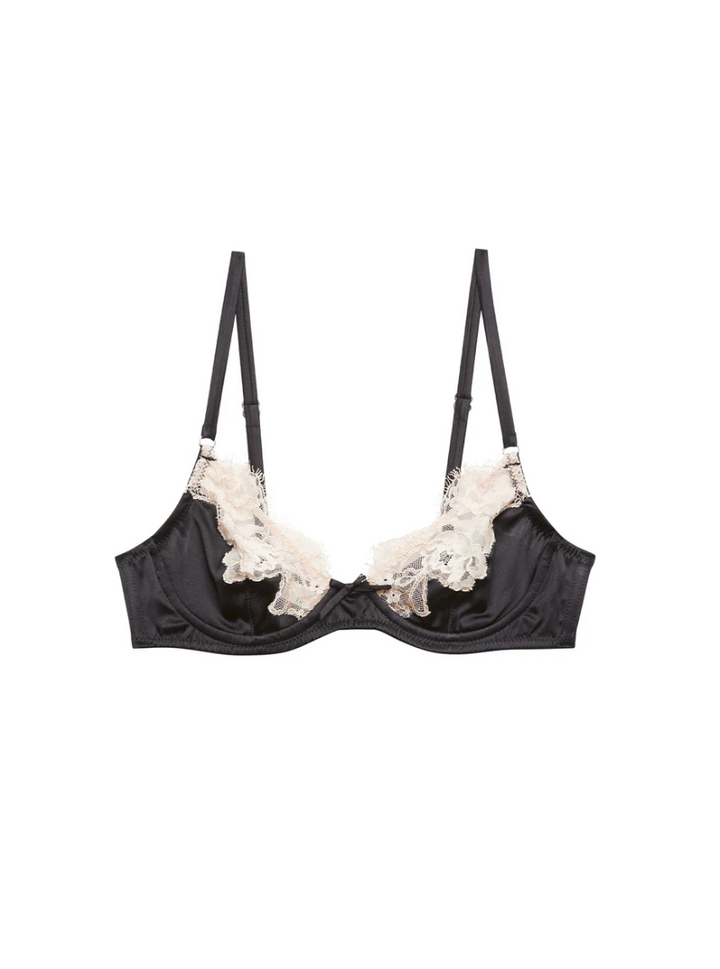 Juliet Lace Demi Bra Black