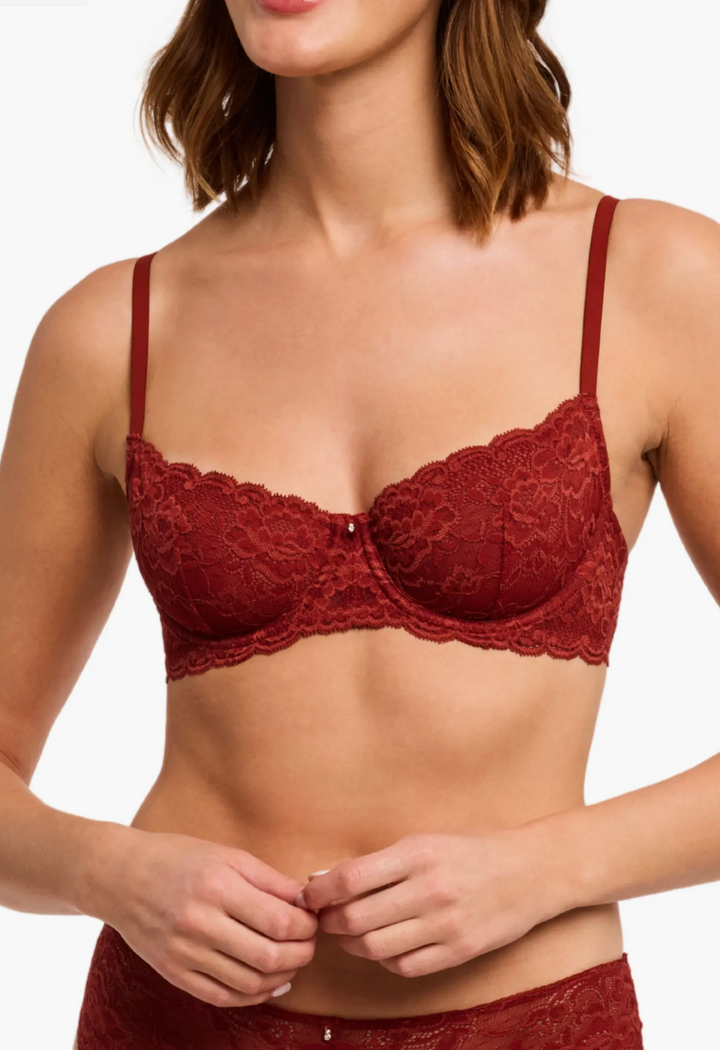 Flirt Demi Lace Bra Chili