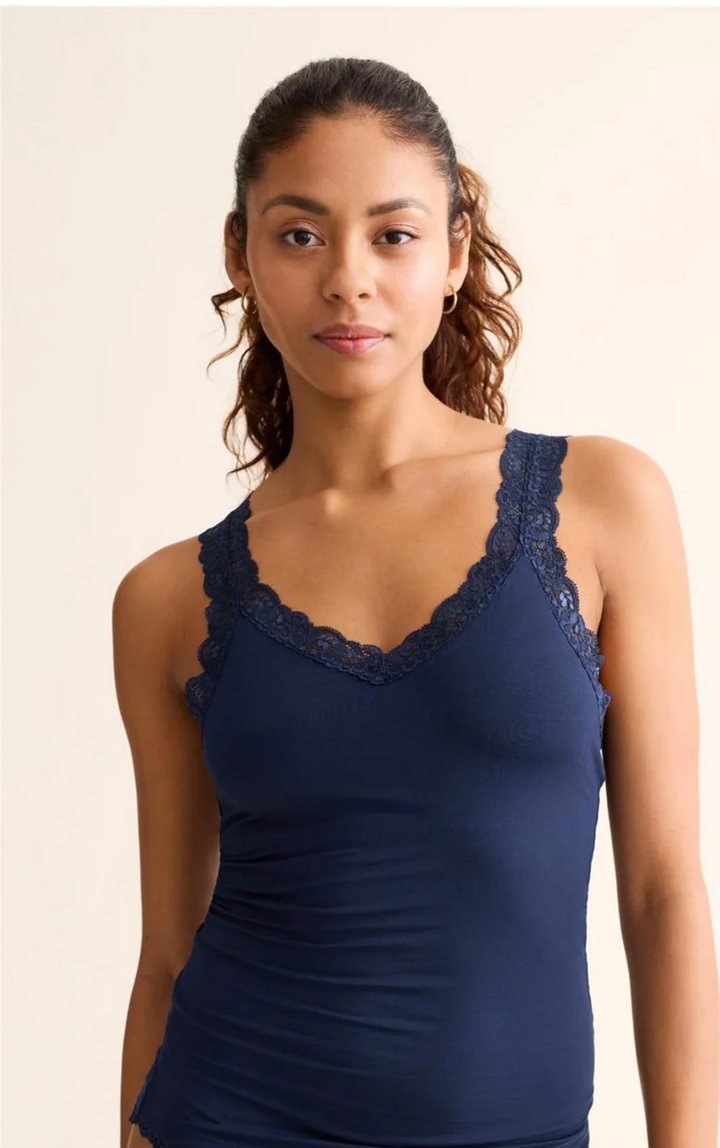 Lace Strap Camisole Chantilly Ink