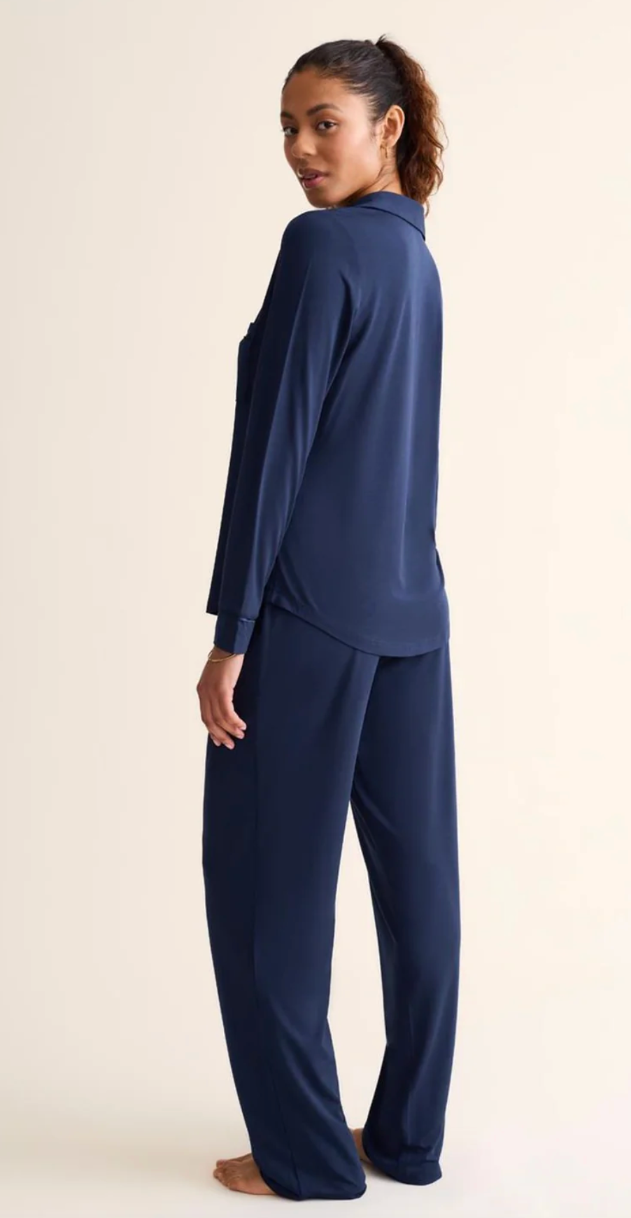 Button Down Pj Set Ink