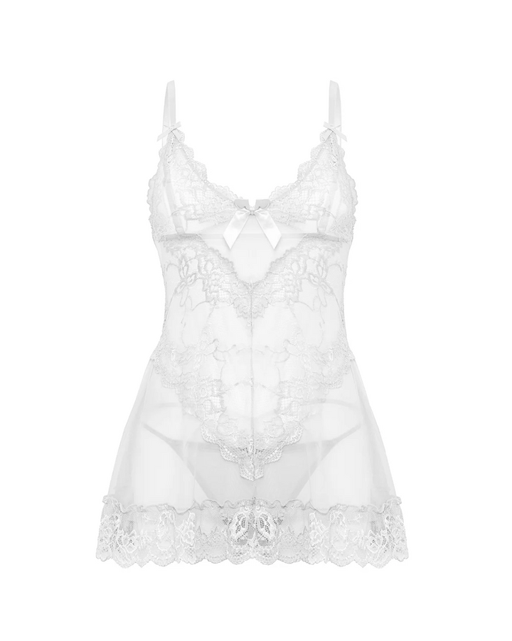Valentine Lace Babydoll & Thong Set