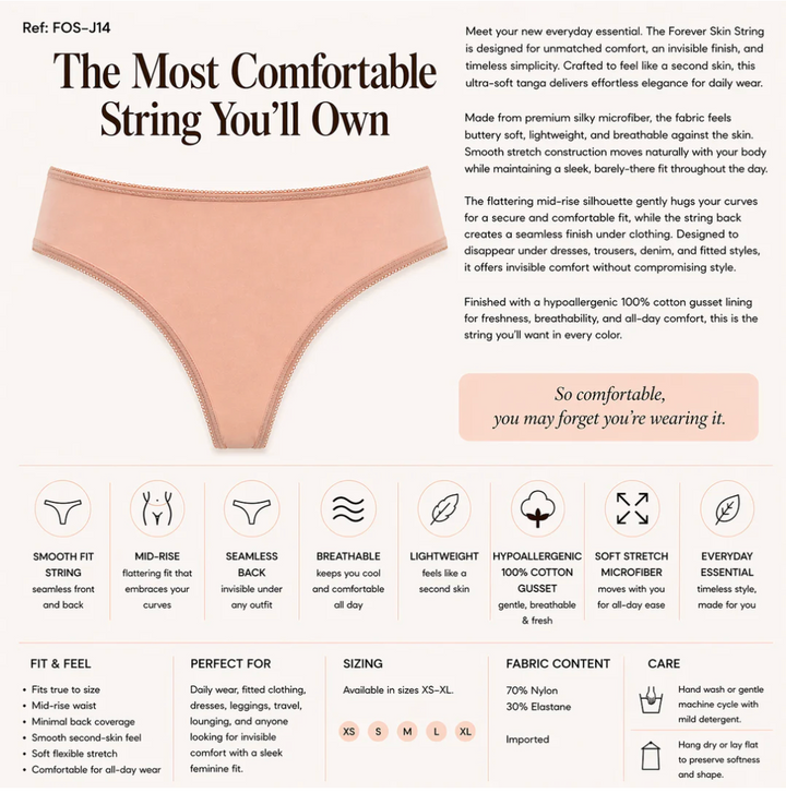 Lightweight Microfiber Thong