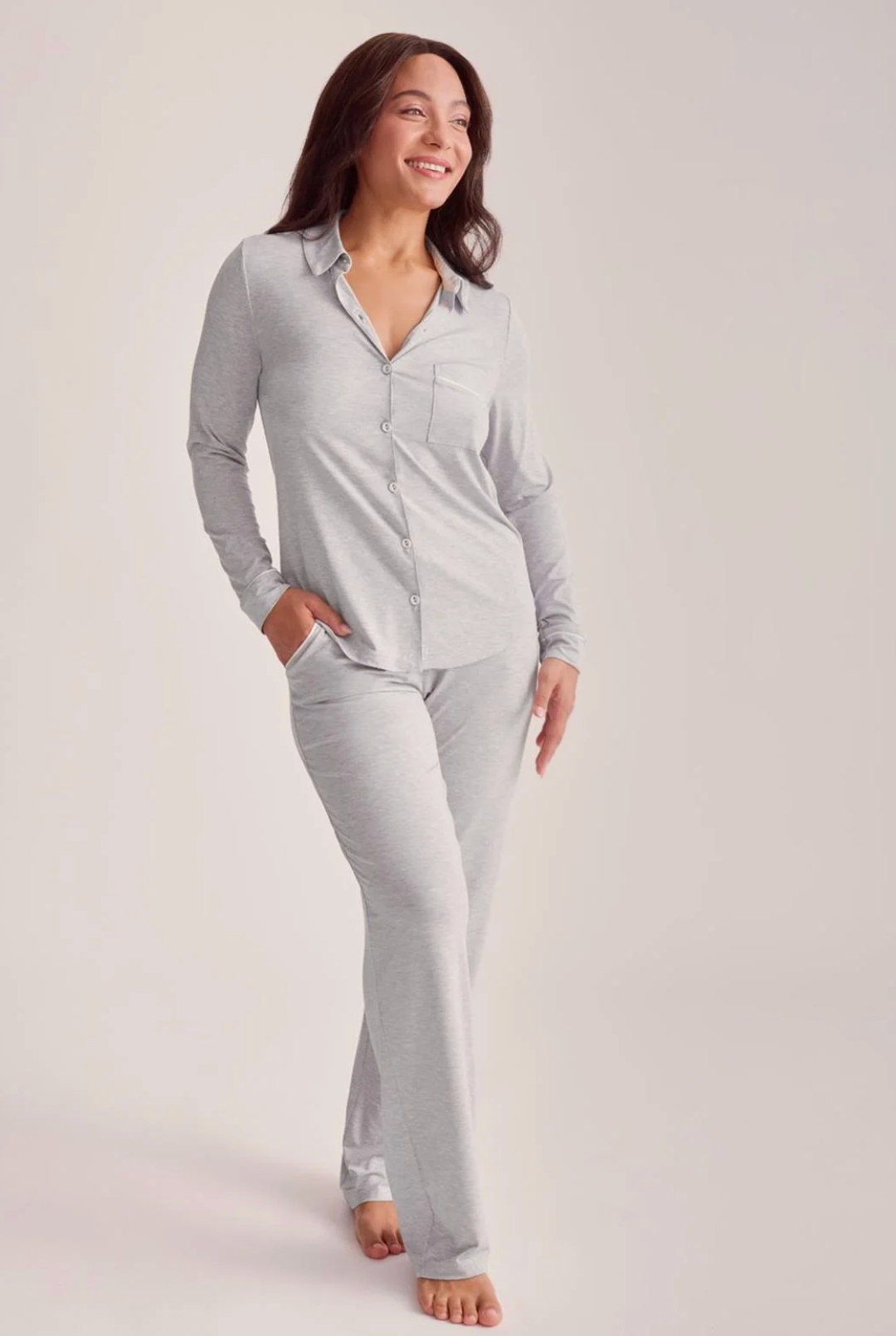 Button Down Pj Set