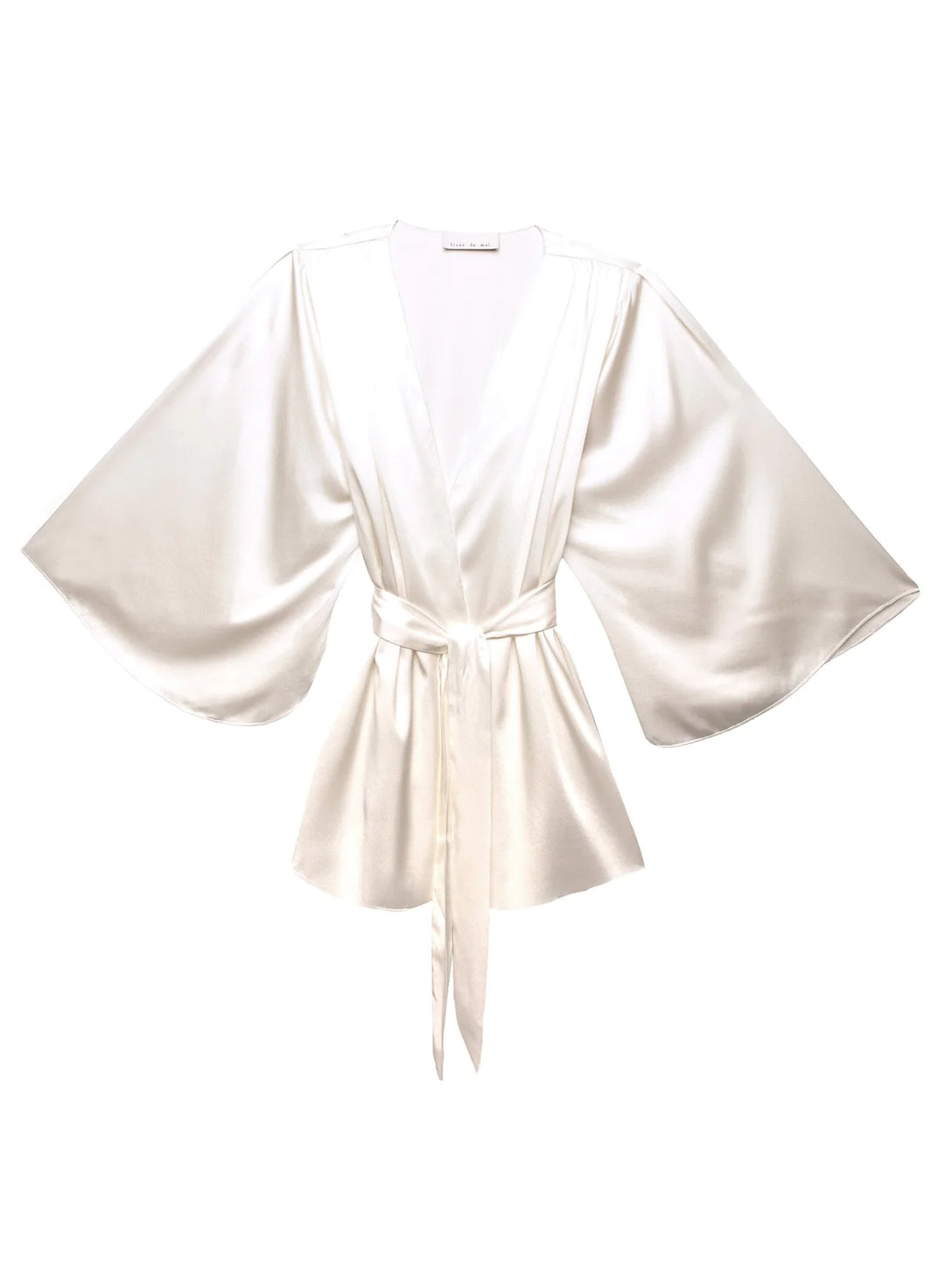 Angel Sleeve Robe Creme