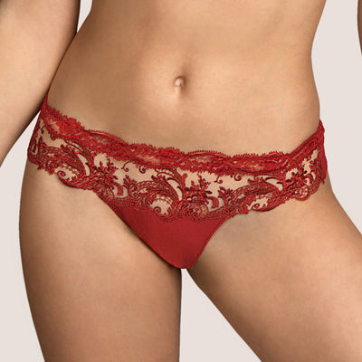 Andres Sarda Cooper Thong Luxury Red