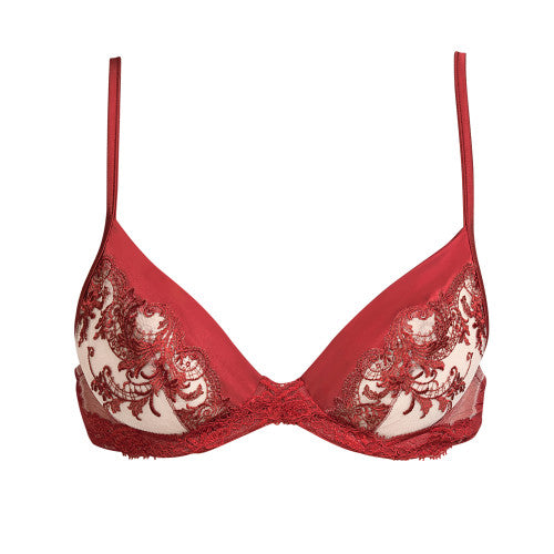 Andres Sarda Cooper Sheer Bra Luxury Red – Lingerie République