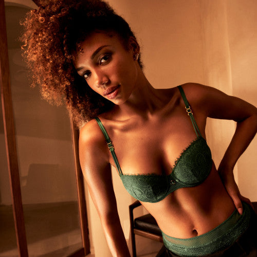 Junoo Balconette Bra JASPER GREEN