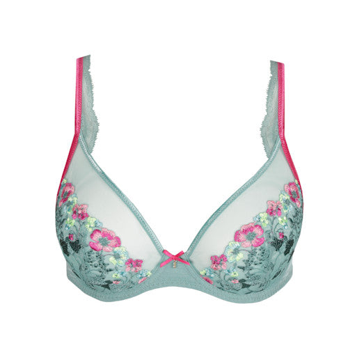 Lizelot SHEER PLUNGE BRA Bali Green