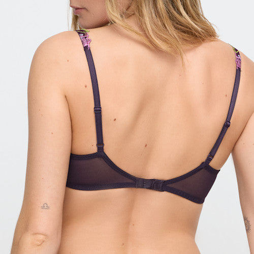 Loish SHEER PLUNGE BRA Amethyst