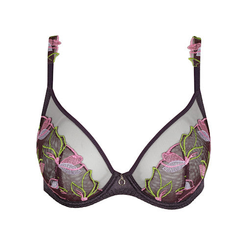 Loish SHEER PLUNGE BRA Amethyst