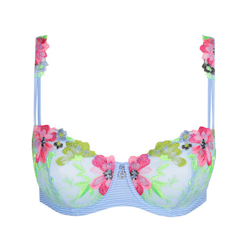 Odilly SHEER BALCONETTE BRA Santorini Blue