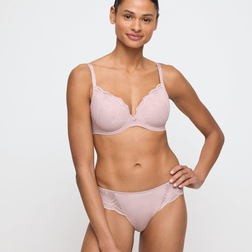 Cathia PLUNGE BRA Bois De Rose