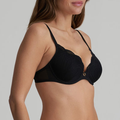 Cathia Paded Heartshape Bra BLACK