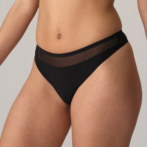 Louie Seamless Thong Black XS - 2XL