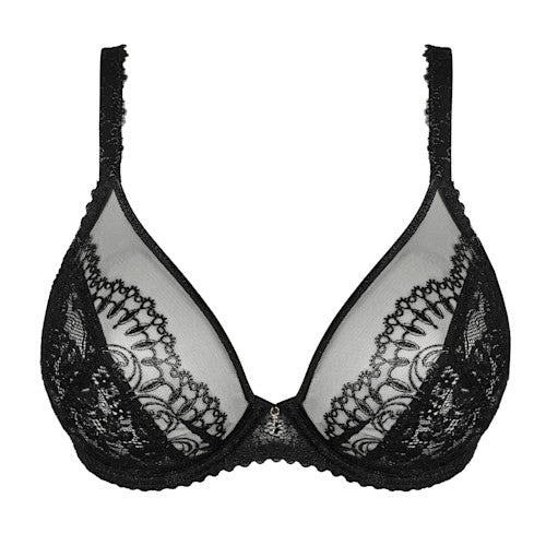 Shimla PLUNGE BRA Black