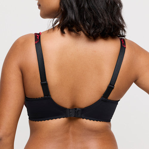 Springdale Plunge Bra Black Rose