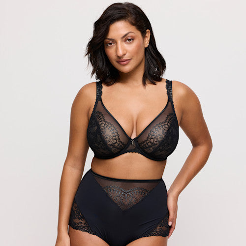 Shimla PLUNGE BRA Black