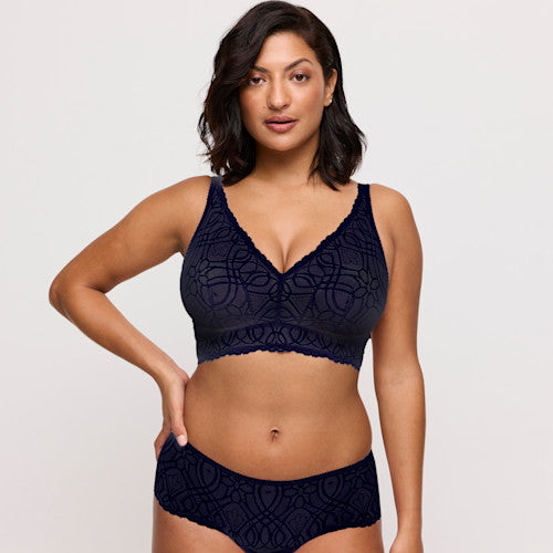 Salerno WIRELESS BRALETTE Midnight Blue
