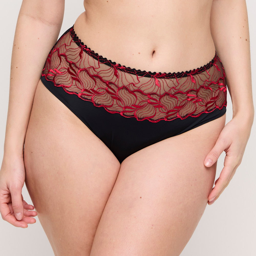 Springdale Full Brief Black Rose M - 4XL