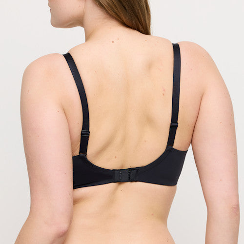 Figuras Plunge T-Shirt Bra Charcoal Black