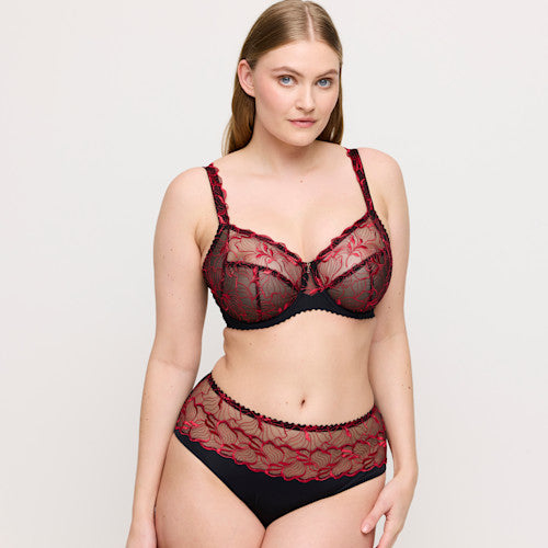 Springdale Full Brief Black Rose M - 4XL