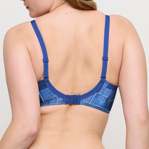 Mauna PLUNGE BRA Twill Blue