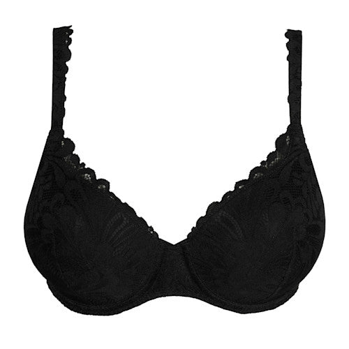 Rupi Padded Heartshape Bra Black