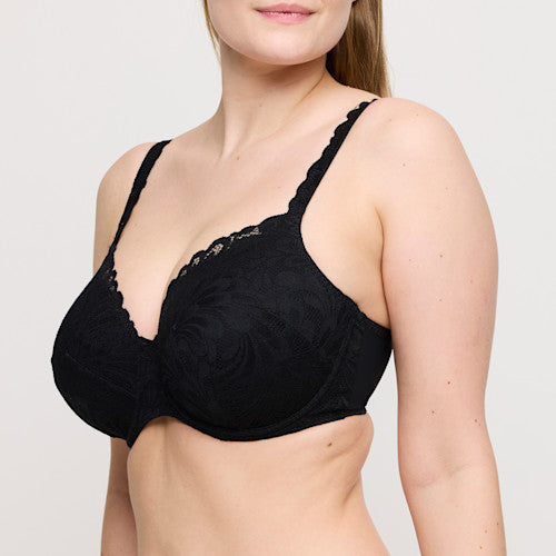Rupi Padded Heartshape Bra Black