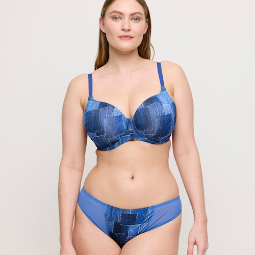 Mauna BIKINI BRIEF Twill Blue XS - 2XL